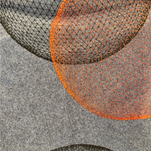 Oversized hand printed fleece triangle scarf - Picture 6 of 8